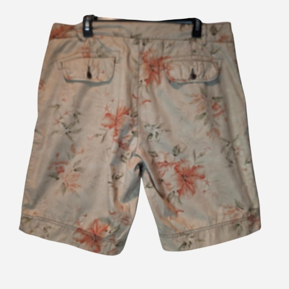 Pre-owned Men's Floral Beige Shorts - Picture 2 of 5